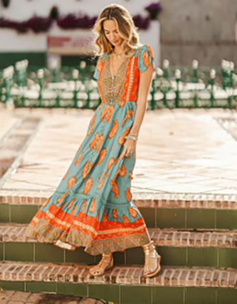 Vestido Jaase Paisley...