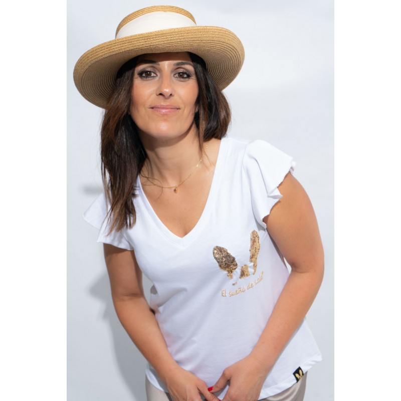 Camiseta El Sueño de Lola Loluca Gold – Sopotey Woman.