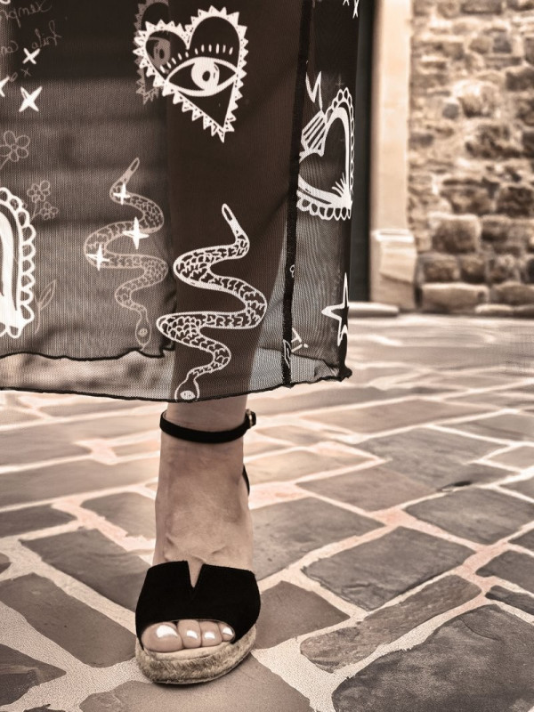 ▷ Comprar Vestido Largo Tul Poemas Aire Retro | Sopotey Woman. 2