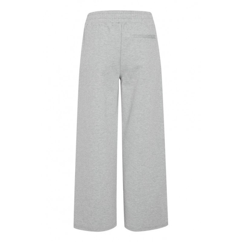 Pantalon Kate Ancho Tobillero Grey Melange ICHI