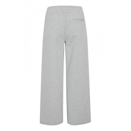 Pantalon Kate Ancho Tobillero Grey Melange ICHI