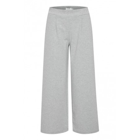 Pantalon Kate Ancho Tobillero Grey Melange ICHI