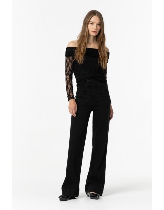 Jeans Olivia 7 Negro Tiffosi