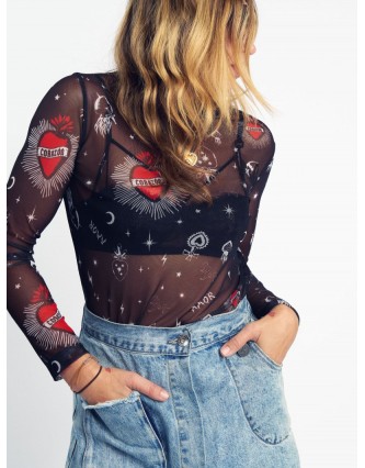 Camiseta Tul Corazones Aire...