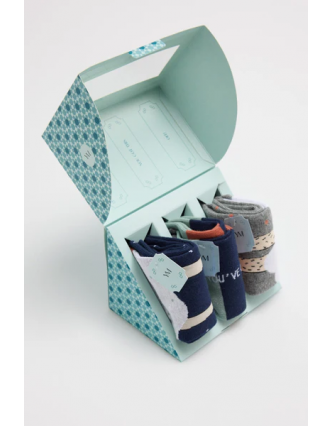 Calcetín chico caja 3 verde