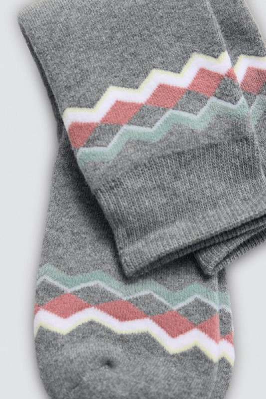 Calcetín térmico mujer Gris Oscuro Greca 2