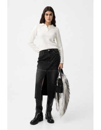 Falda Paola 1 Negra Tiffosi