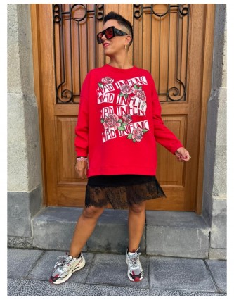 Sudadera Mad Rosas Mad...