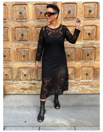 Vestido Encaje Evase Mad...