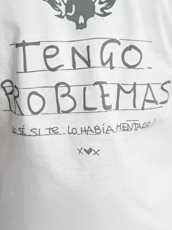 ▷ Camiseta Blanca Problemas Aire Retro | Sopotey 2