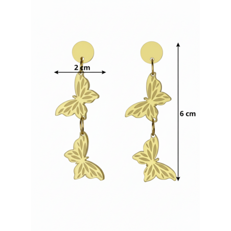 ▷ Pendientes Mariposa Anabel Lee | Sopotey