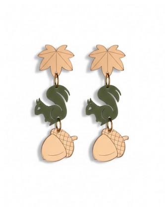 Arce + ardilla verde + bellota