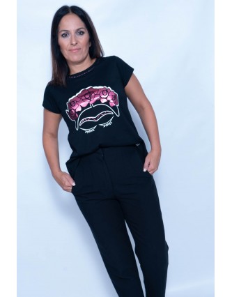 Camiseta Frida Rosa El...