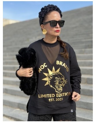 Sudadera Black Feline Noc...