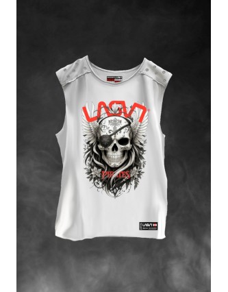 Camiseta LASAL Patch Blanco