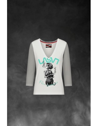 Camiseta LASAL Glamour Blanco