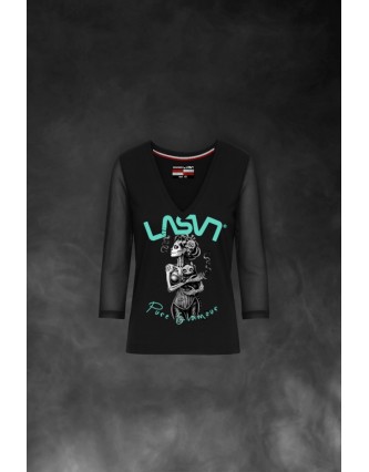 Camiseta LASAL Glamour Negro