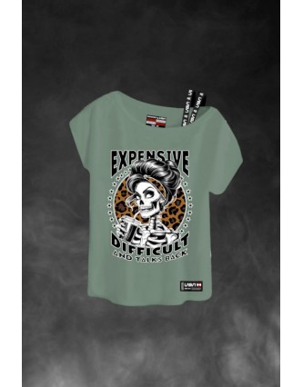 Camiseta LASAL Print Kaki