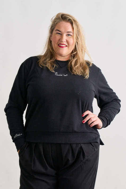 ▷ Sudadera Basica Negra de Anabel Lee | Sopotey 2