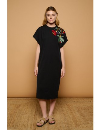 Black Boho Dress Minueto