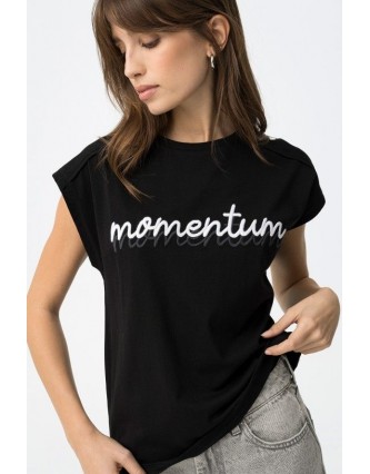 Camiseta Sabrina Negra Tiffosi