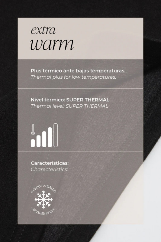 Camiseta super térmica lisa negro 2