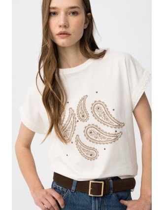 Camiseta Natalie Blanca...