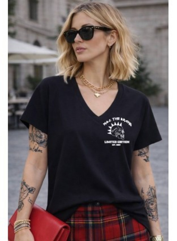 ▷  Camiseta Oversize Básica Skull Negra Noc the Brand| Sopotey 2