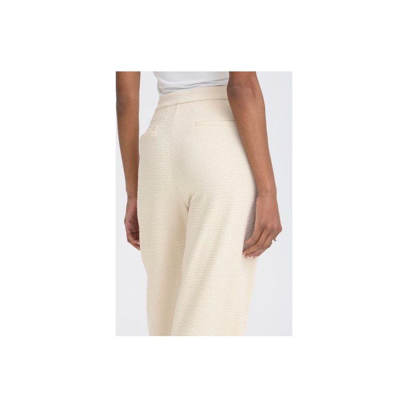 Pantalon Kate Ancho Tobillero Almond Milk ICHI