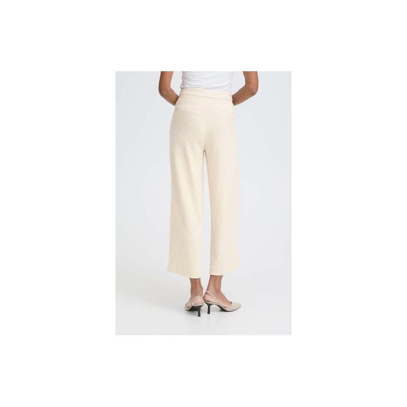 Pantalon Kate Ancho Tobillero Almond Milk ICHI