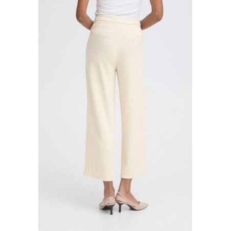Pantalon Kate Ancho Tobillero Almond Milk ICHI