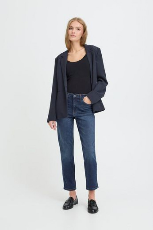 Pantalon Twiggy Raven Dark Blue ICHI 2