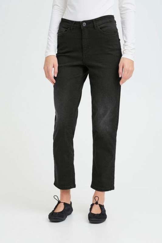 Pantalon Twiggy Raven Washed Black ICHI 2