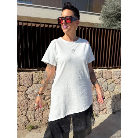 ▷ Camiseta Mad Influence Asimétrica LOGO | Sopotey