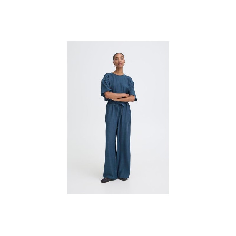Pantalon Katico True Navy Melange ICHI