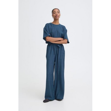 Pantalon Katico True Navy Melange ICHI