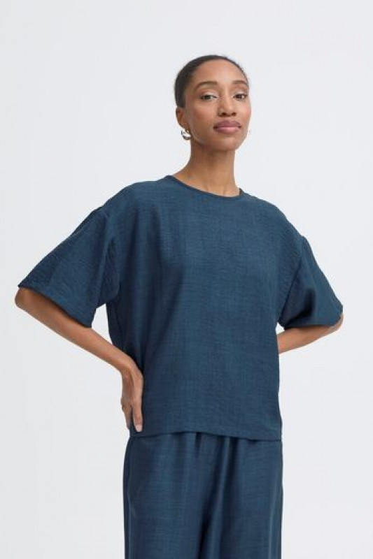 Blusa Katico True Navy Melange ICHI 2
