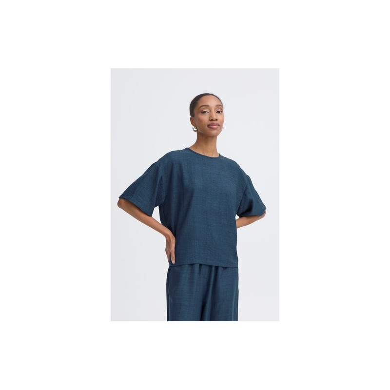 Blusa Katico True Navy Melange ICHI