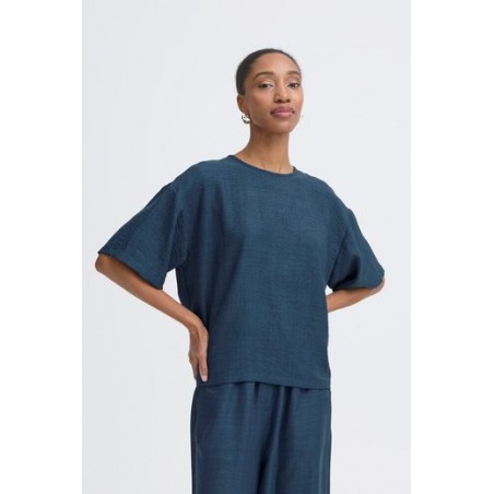 Blusa Katico True Navy Melange ICHI
