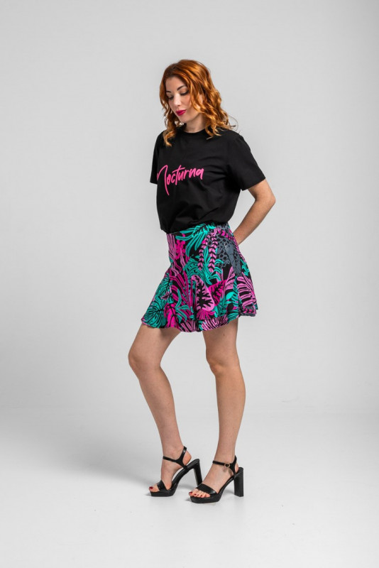 Falda Mini Volantes Capas Lolina NOCTURNA 2