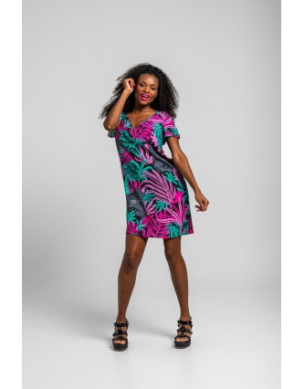 Vestido Corto Cuello Pico...