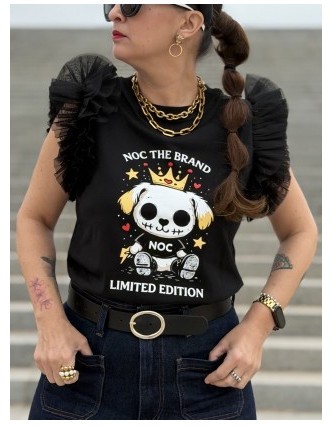 Camiseta Tul Royal Dog Noc...