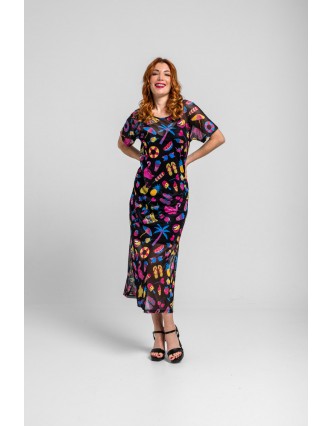 Vestido Tul Camiseta Largo...