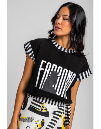 Camiseta Rib Algodón Lolina...