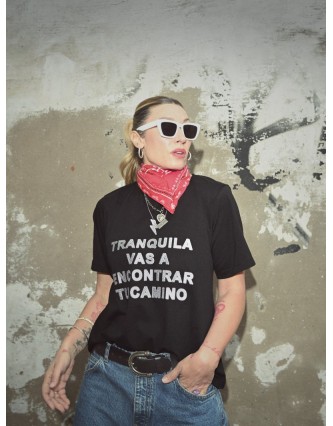 Camiseta Tranquila Negra...