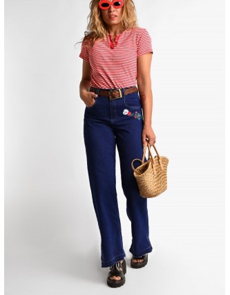 Jeans Denim Imperfecto Aire...