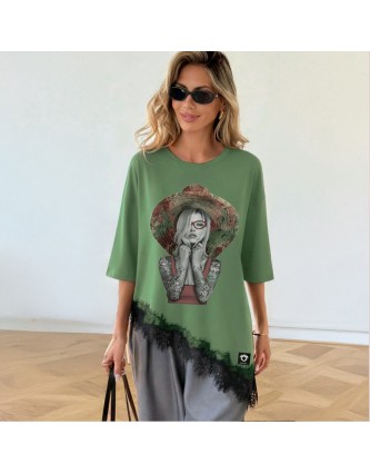 Camiseta Combinada Bloom Be...