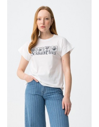 Camiseta Ella Blanca Tiffosi