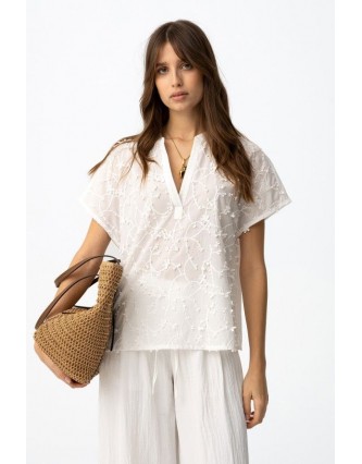 Blusa Esbelta Blanca Tiffosi
