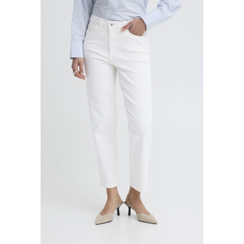 Pantalon Ziggy Raven Blanc De Blanc ICHI